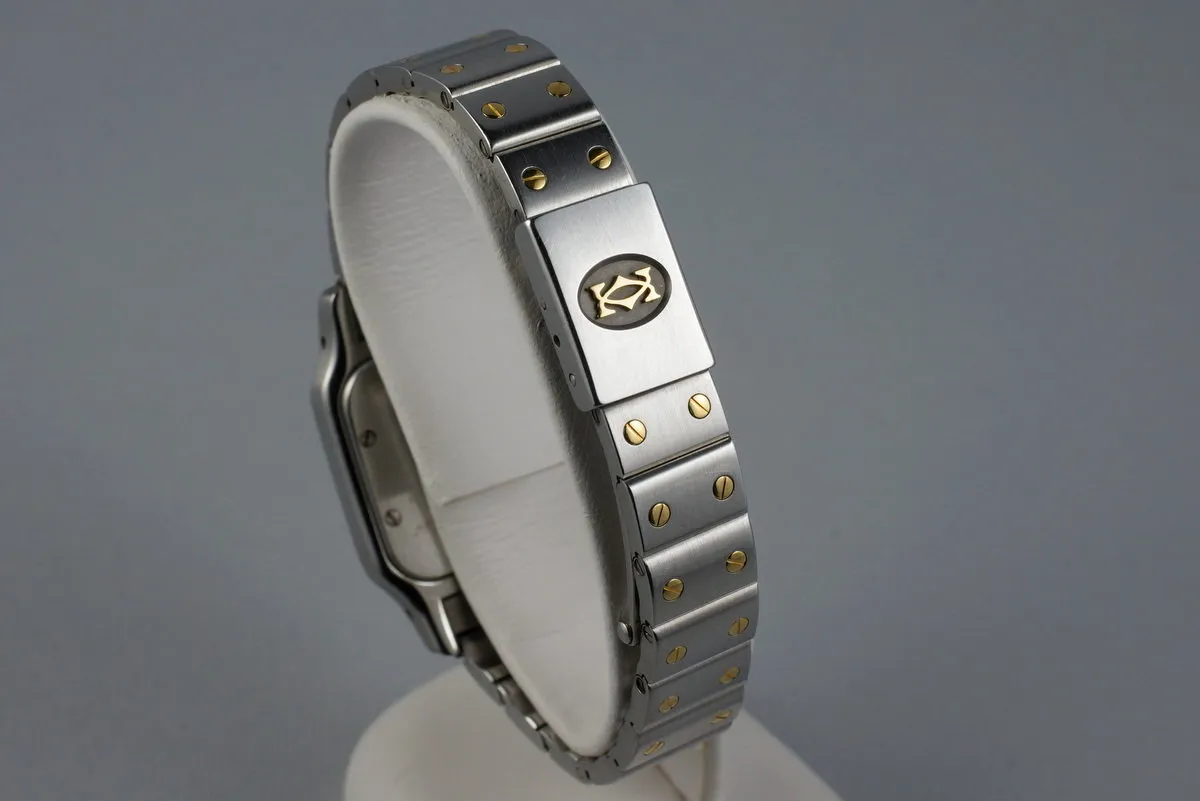 Ladies Two Tone Cartier Santos 1057930 Quartz