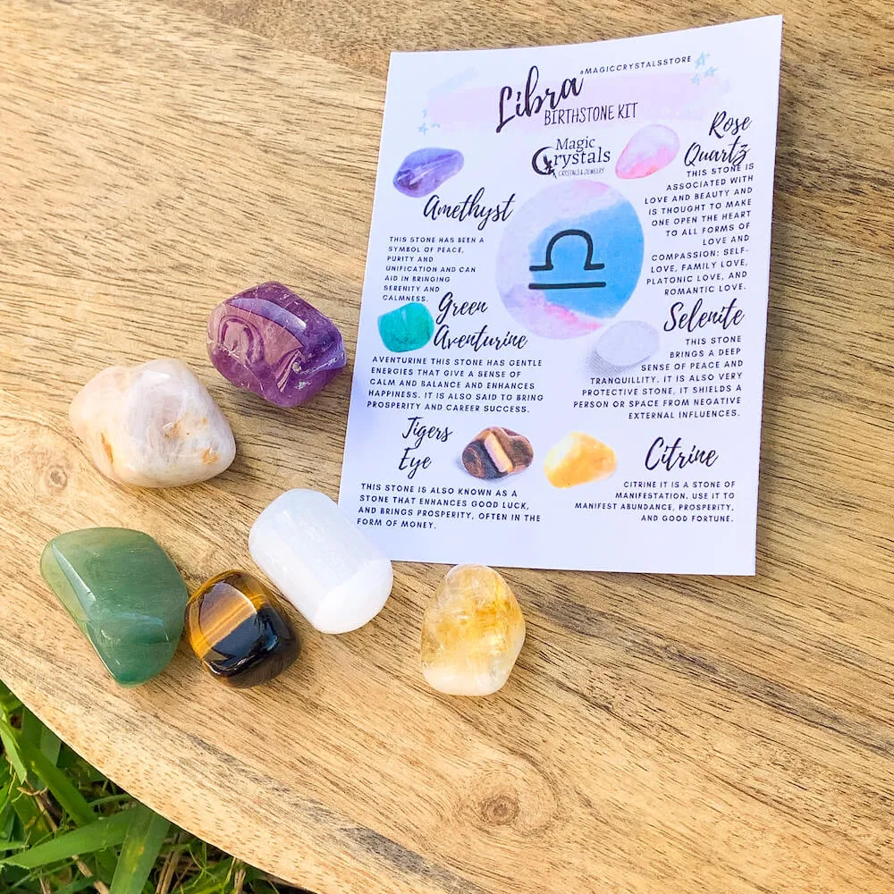 Libra Birthstones Crystal Set