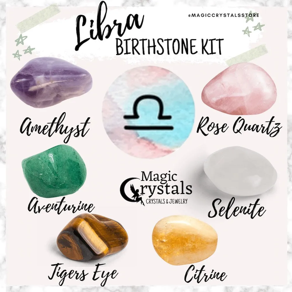 Libra Birthstones Crystal Set