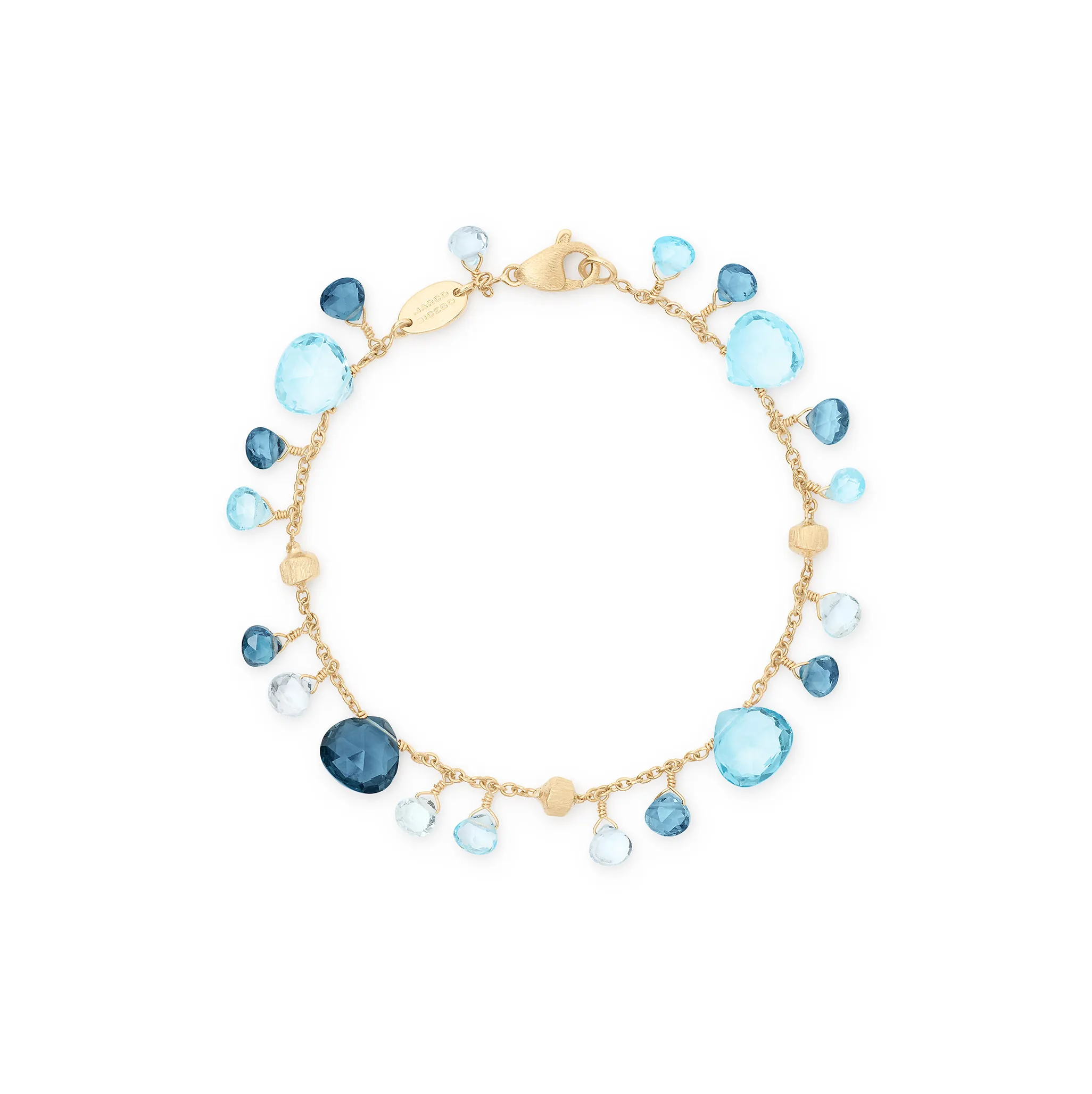 Marco Bicego Paradise Single Strand Blue Topaz and London Blue Topaz Bracelet