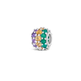 Mardi Gras Semi-Precious Couture Charm