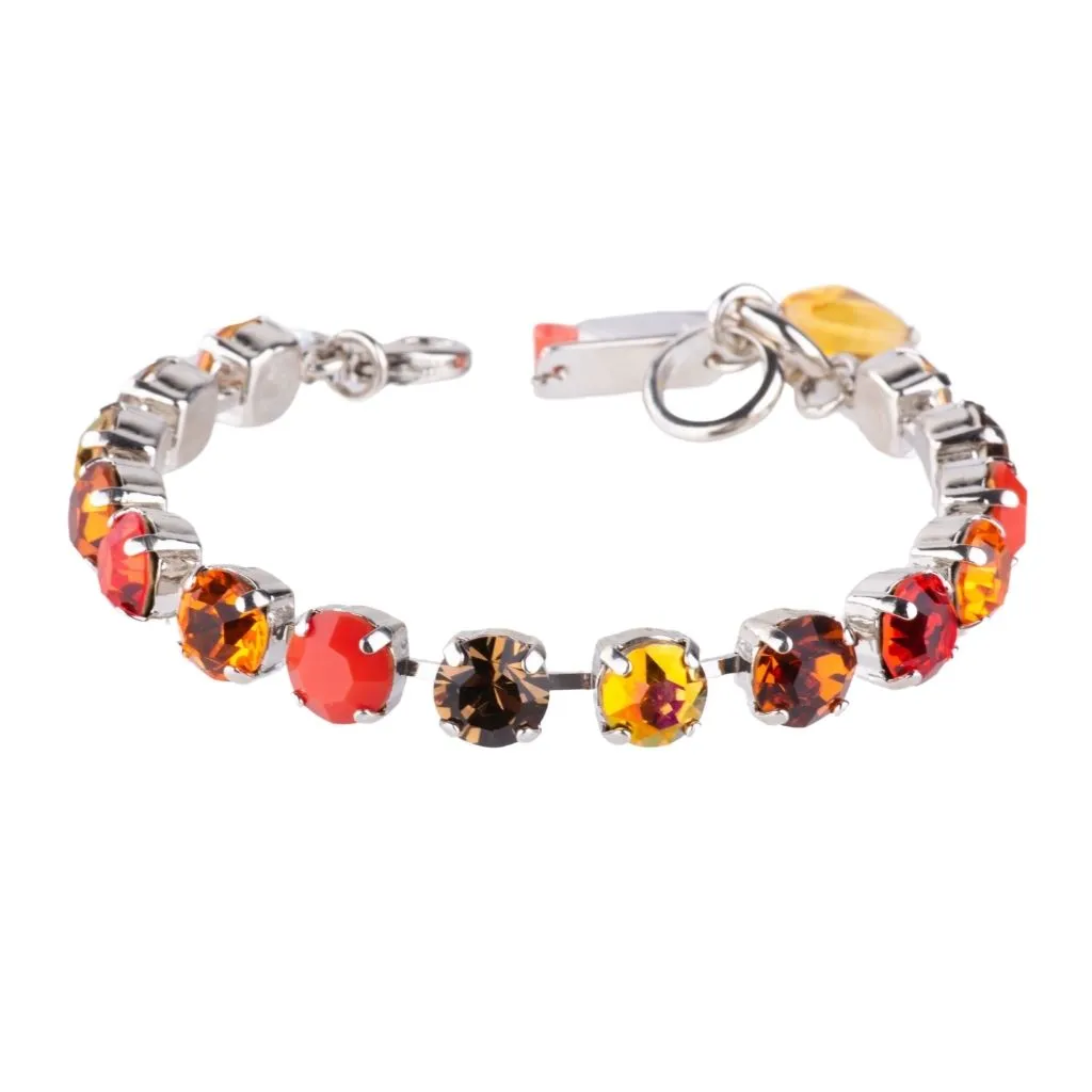 Medium Everyday Bracelet in "Pumpkin Spice" - Rhodium