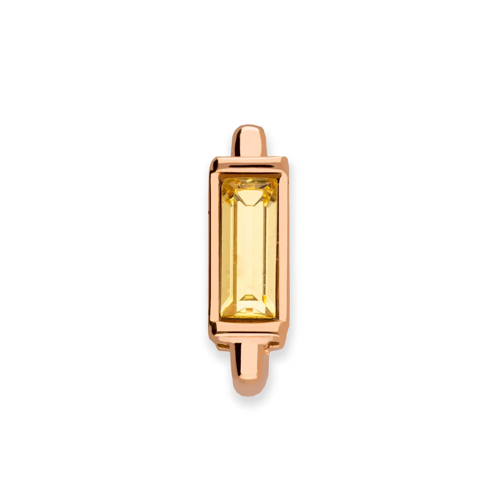 Mesh charm topaz rosé gold