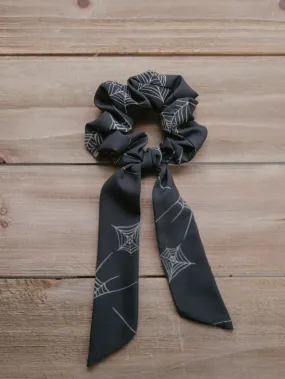 Midnight Web Scrunchie Scarf