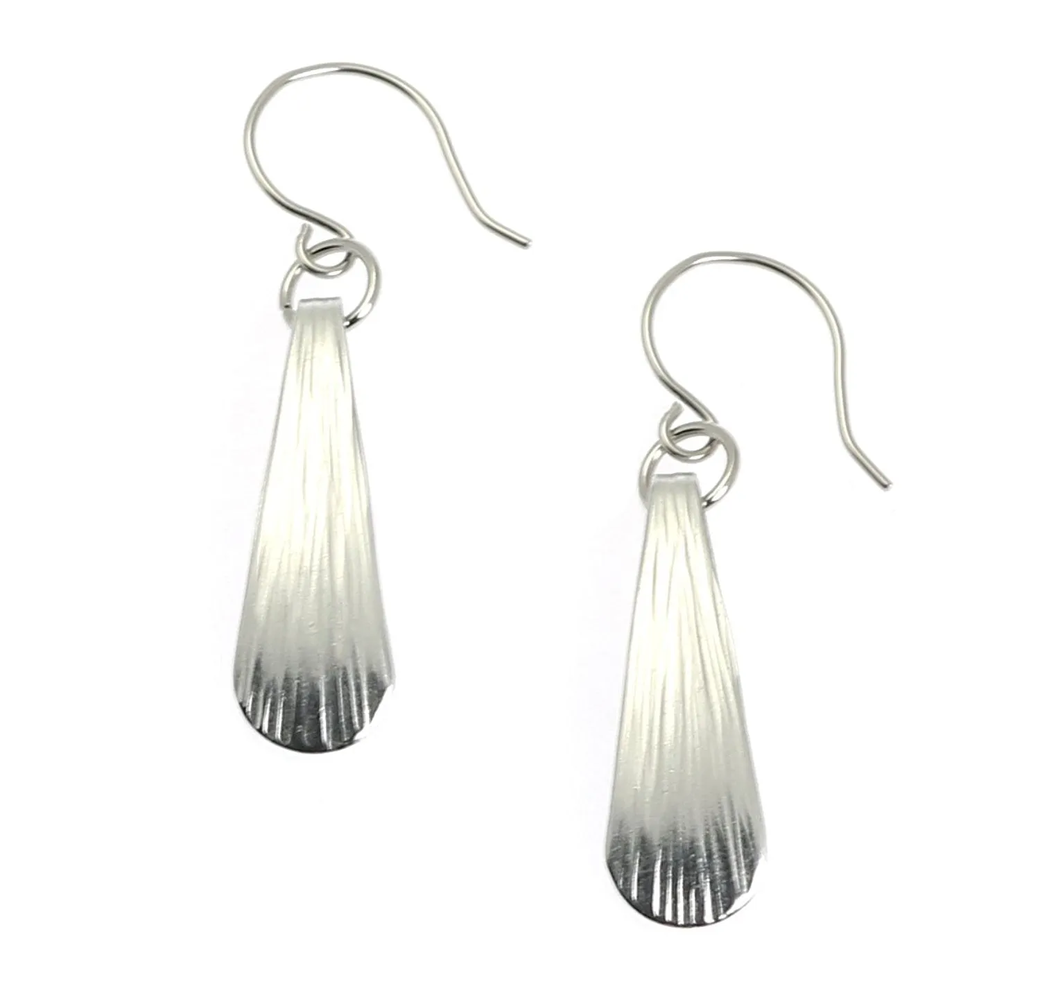 Mini Chased Aluminum Drop Earrings