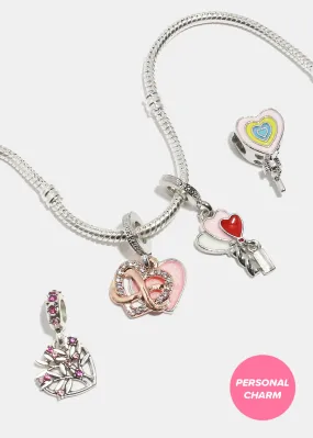 Miss A Bead Charm - Dangling Hearts