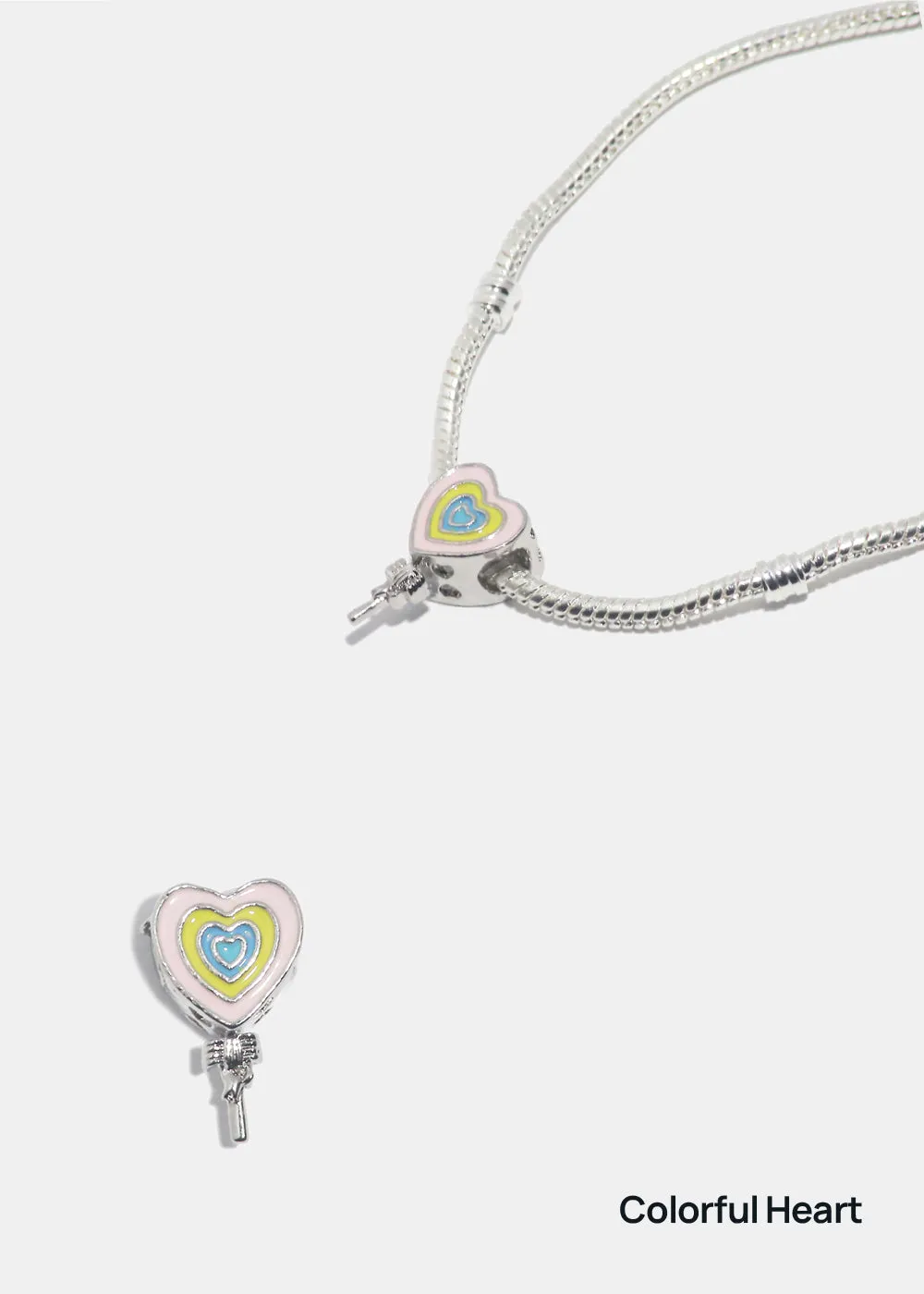 Miss A Bead Charm - Dangling Hearts