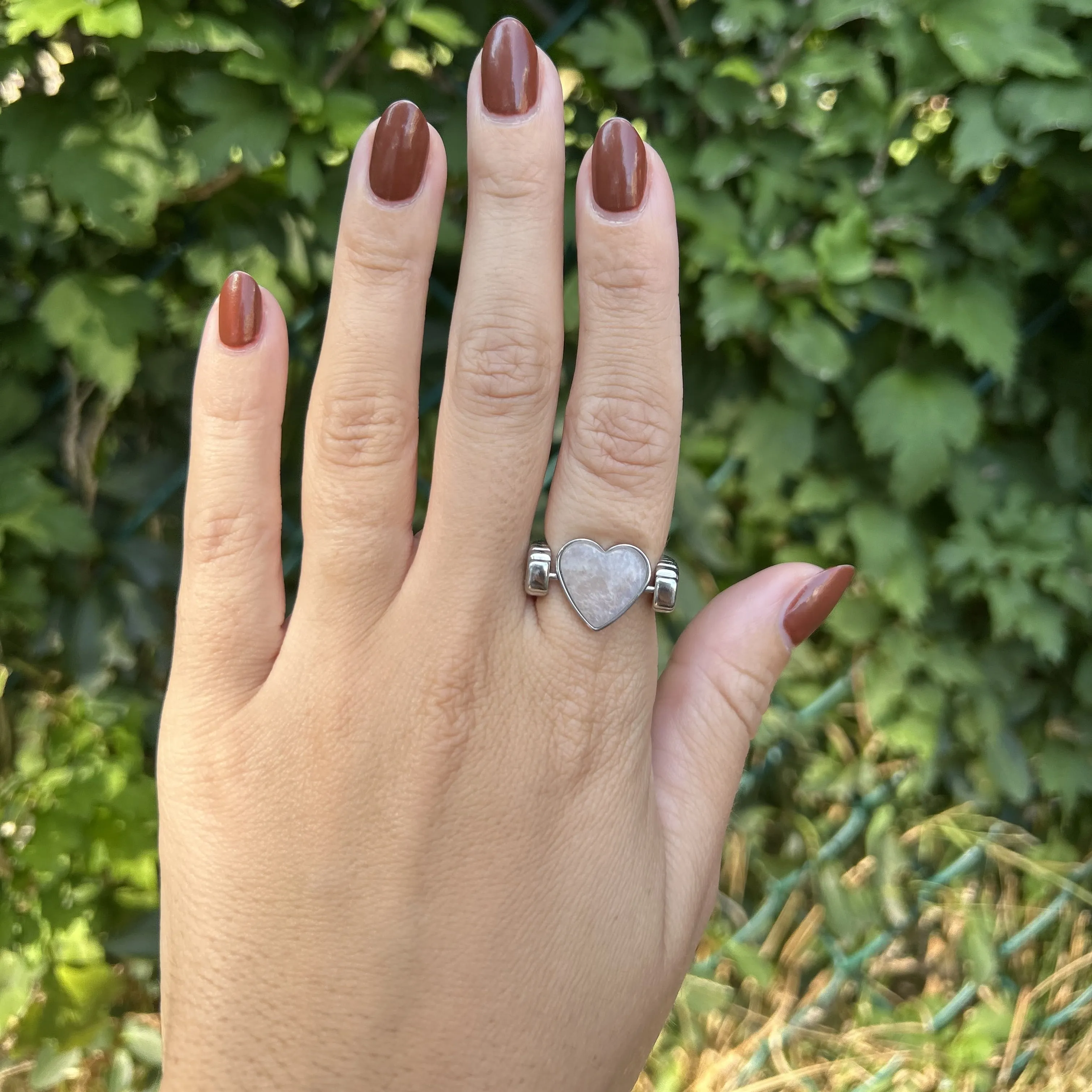 Moonstone Heart-shaped Crystal Element