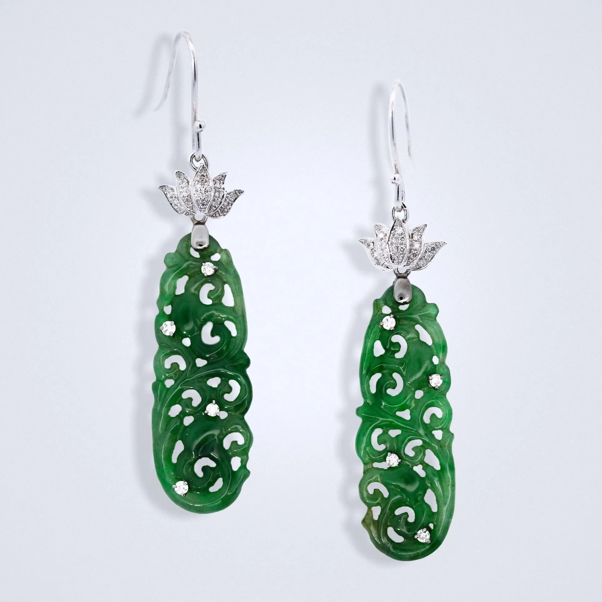 Multiwear Jadeite Diamond Earrings