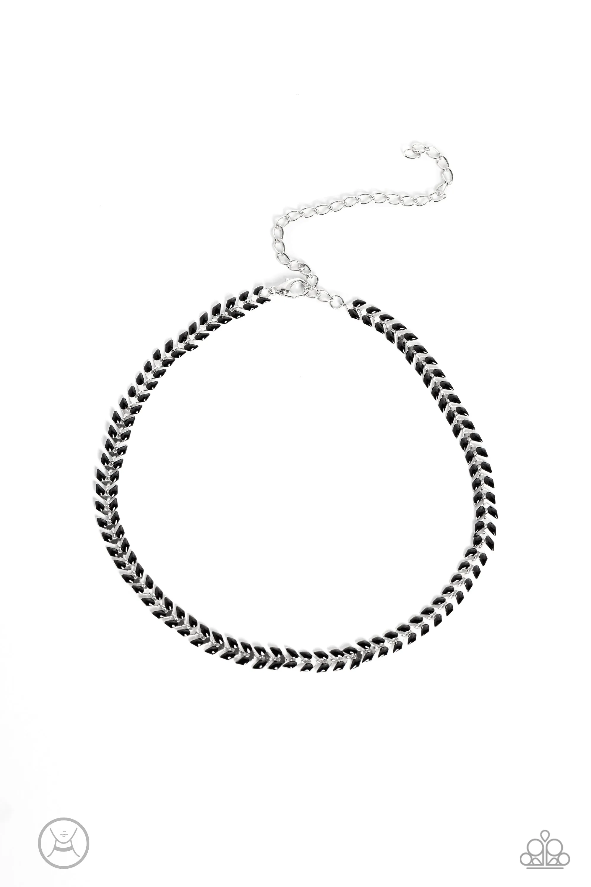 Necklaces Grecian Grace - Black N2376