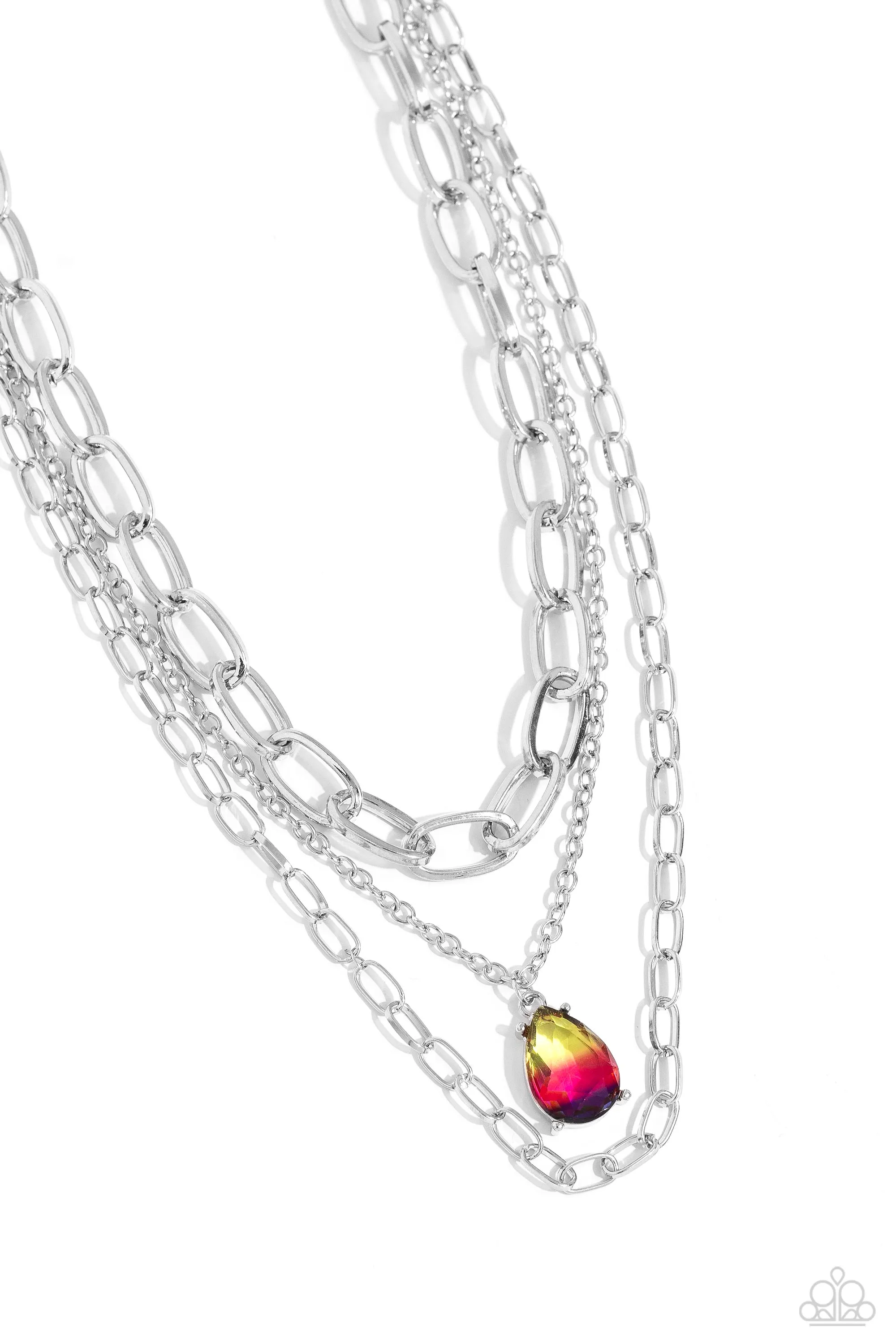 Necklaces Teardrop Tiers - Multi