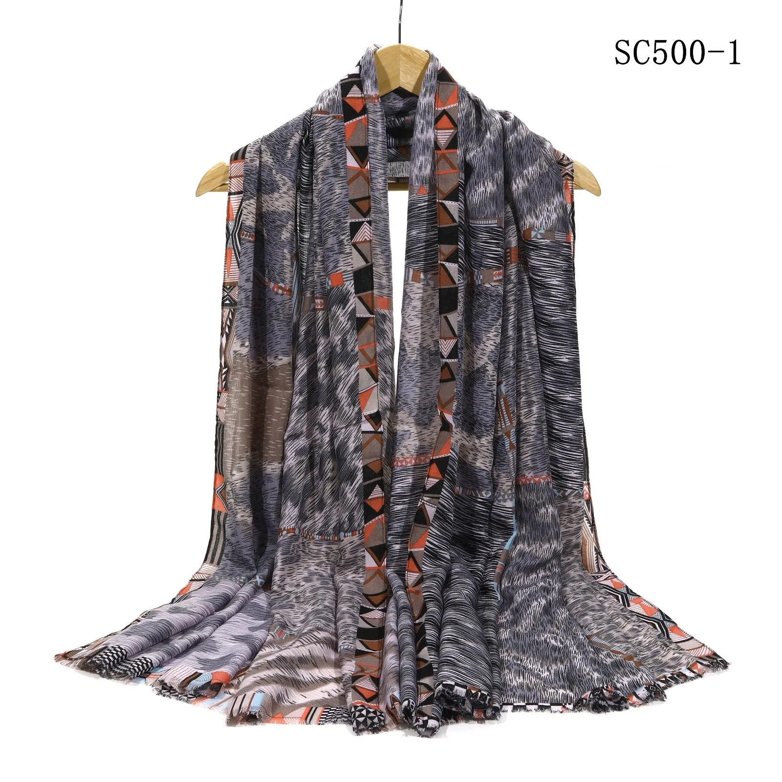 New Women Printed Cotton Viscose Multifunctional Scarf for all Season One Size (180cm X 88cm)