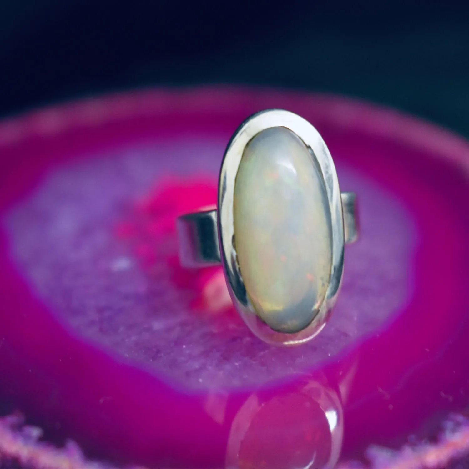 Opal Ring (925) Sterling Silver