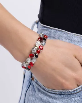 Paparazzi Bracelet ~ Handcrafted Haven - Red