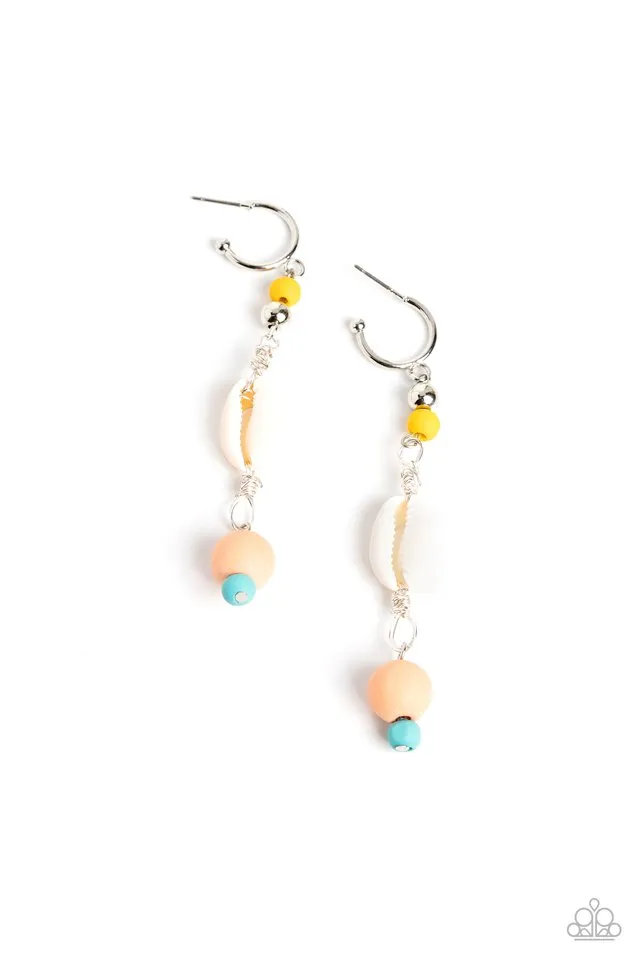 Paparazzi Earring ~ Coastal Cowabunga - Multi