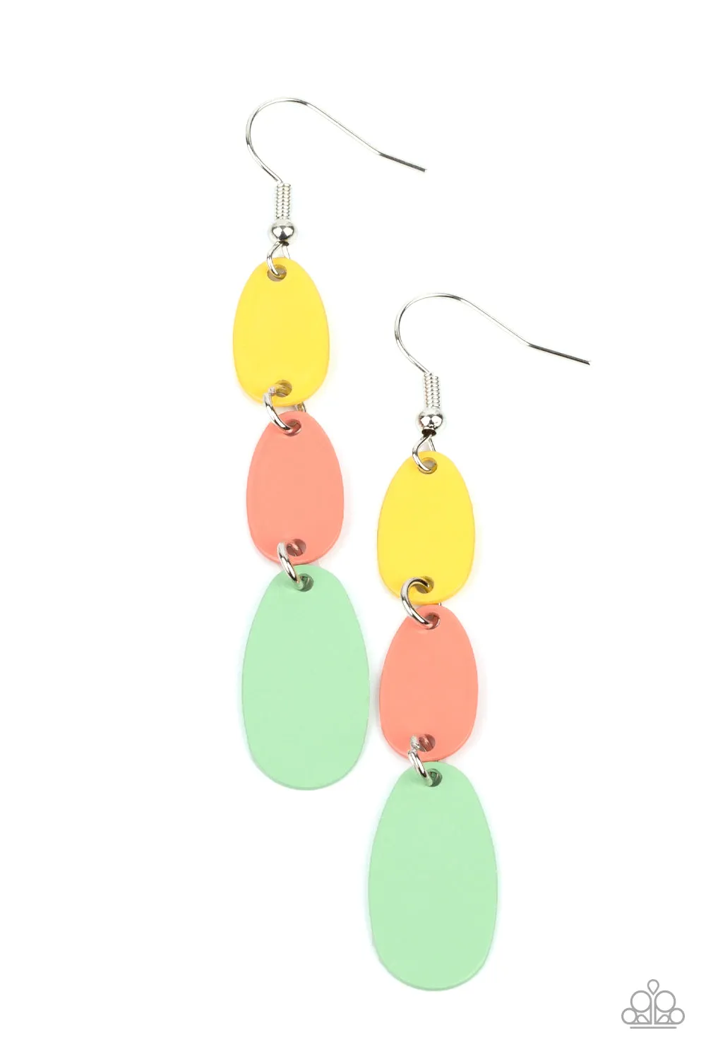 Paparazzi Rainbow Drops - Multi Earrings