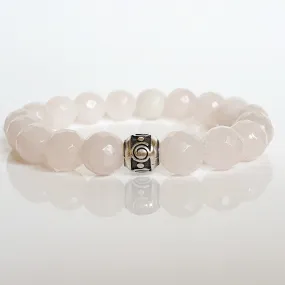 Pink Quartz Silver Bracelet for Women "Tenderness"