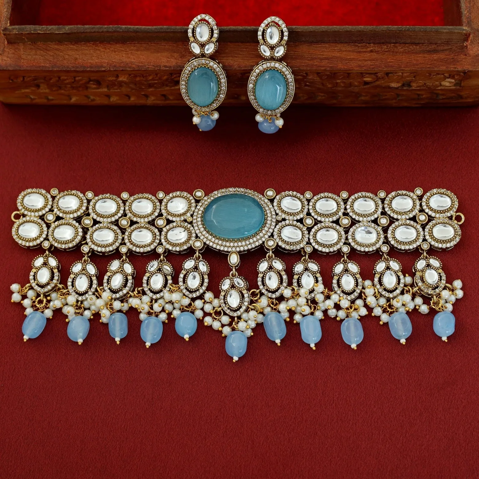 Premium Pratibha Bridal Choker With Earring