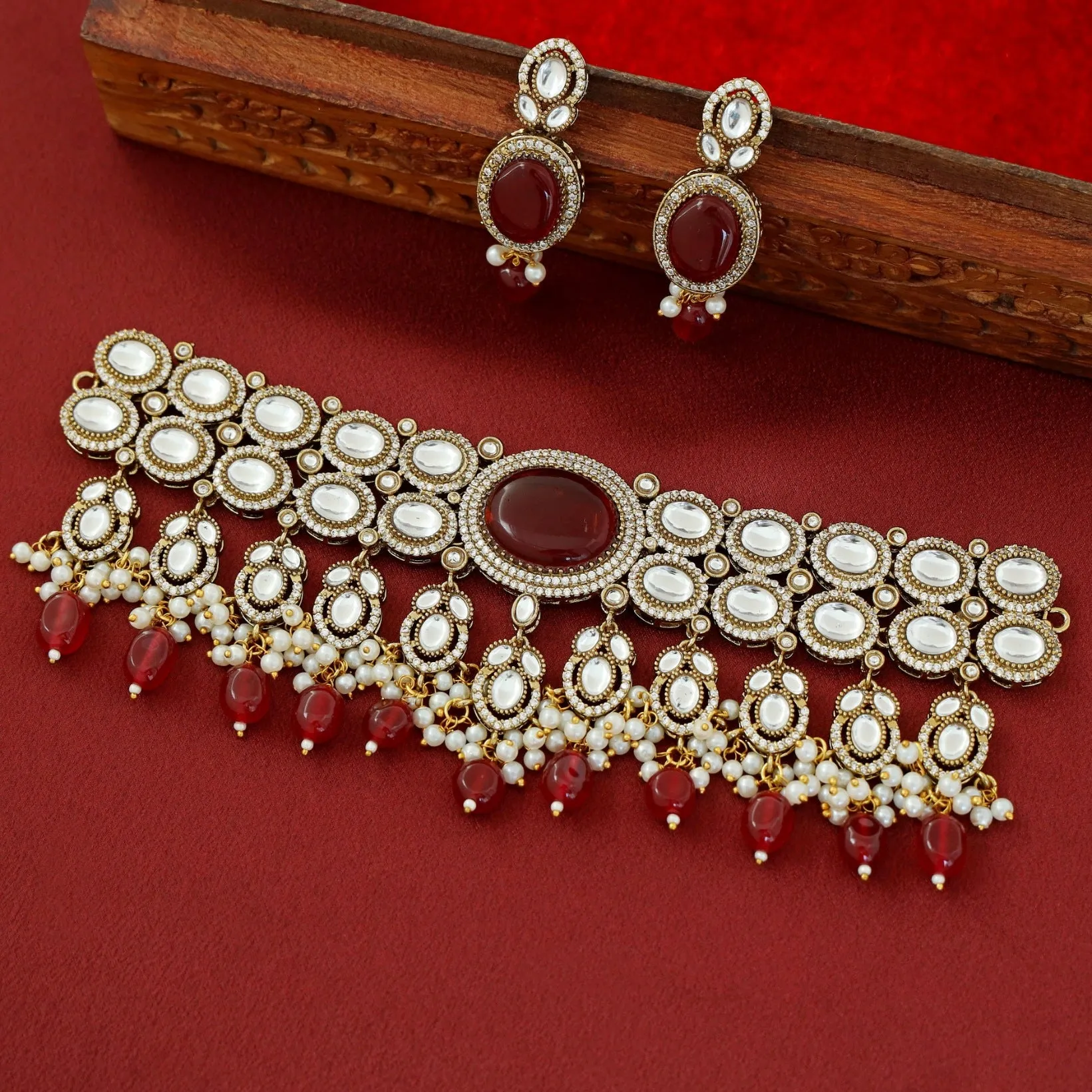 Premium Pratibha Bridal Choker With Earring