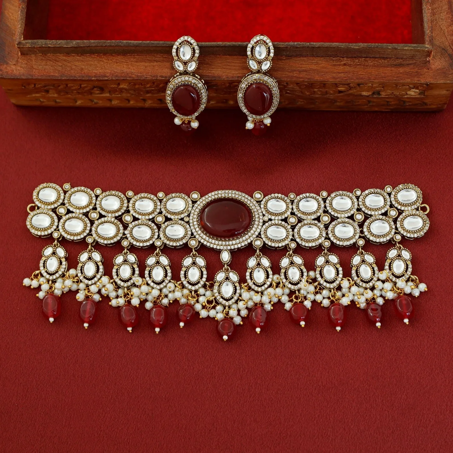 Premium Pratibha Bridal Choker With Earring