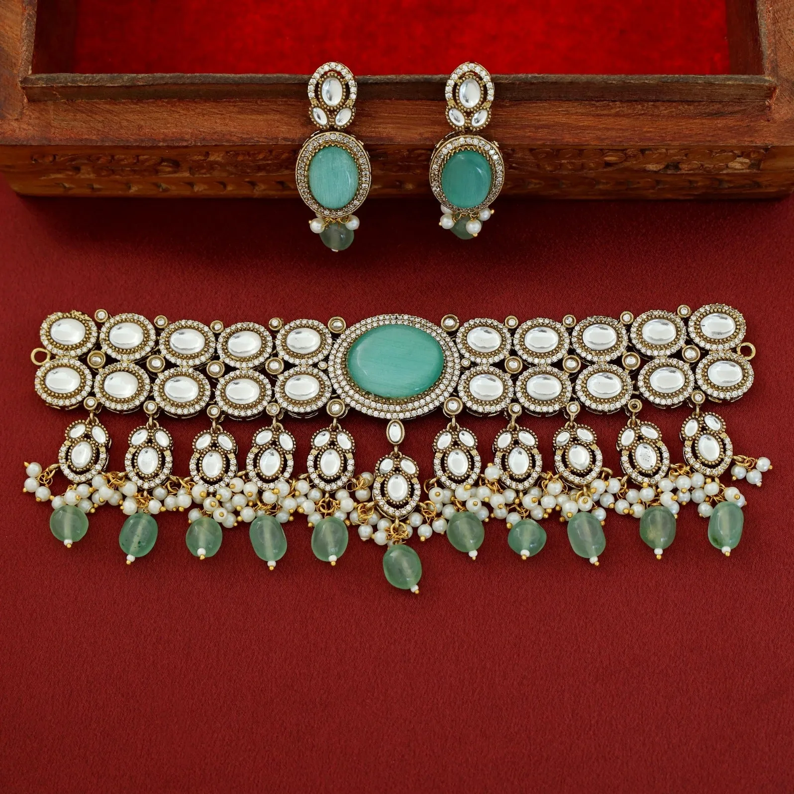 Premium Pratibha Bridal Choker With Earring