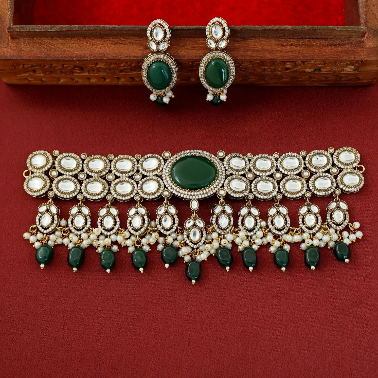 Premium Pratibha Bridal Choker With Earring