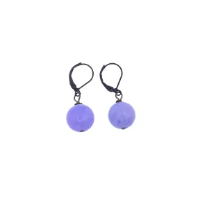 Purple Jade Earrings