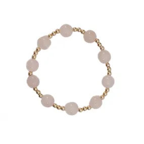 "LAYLA" Rose Quartz and Gold Filled Ball beads Bracelet