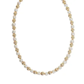 "LUCY" 14k gold-filled & pearl beaded Choker/Necklace