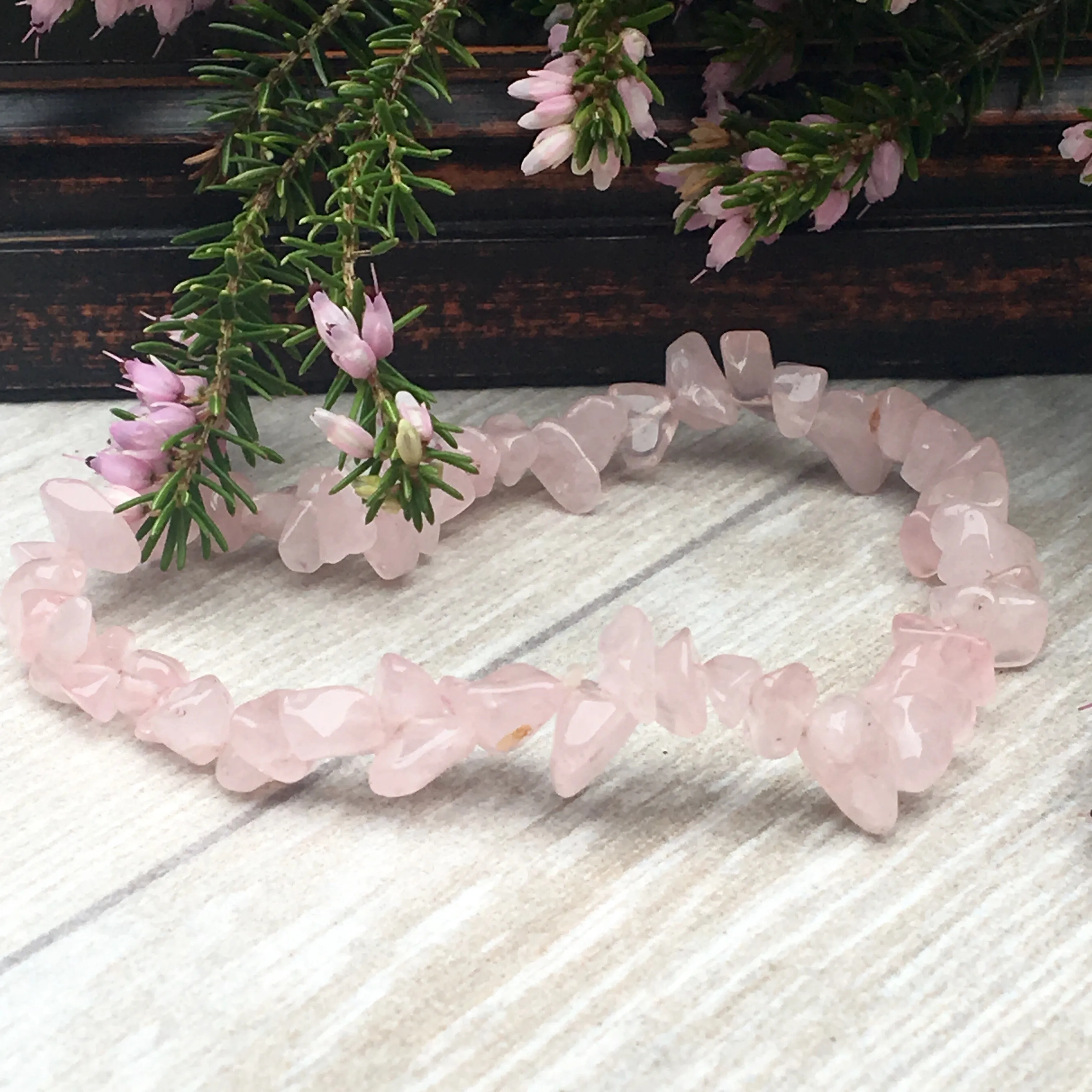 Rose Quartz Crystal Bracelet