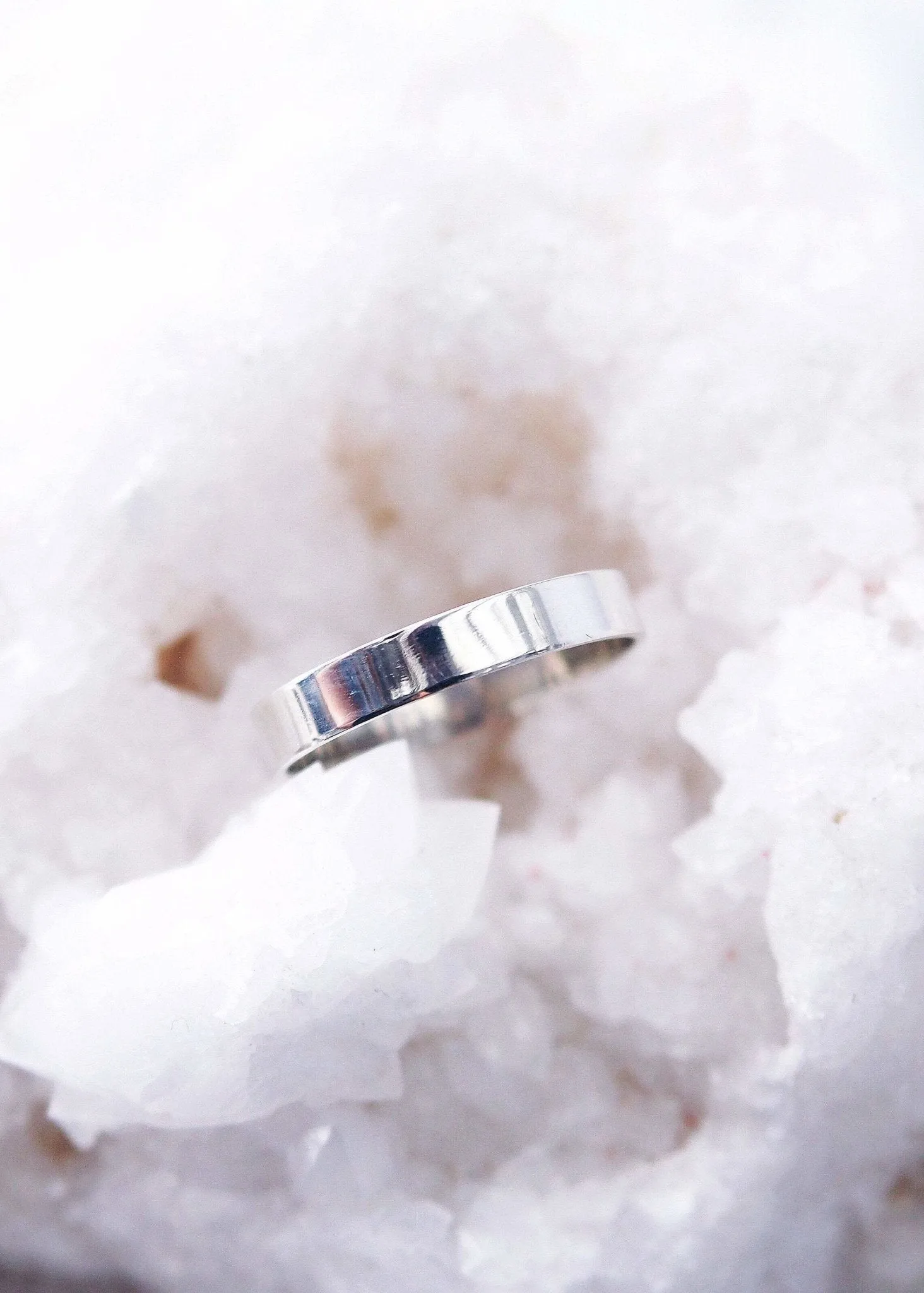 Sale - Sterling Silver Wide Band Ring - Koa