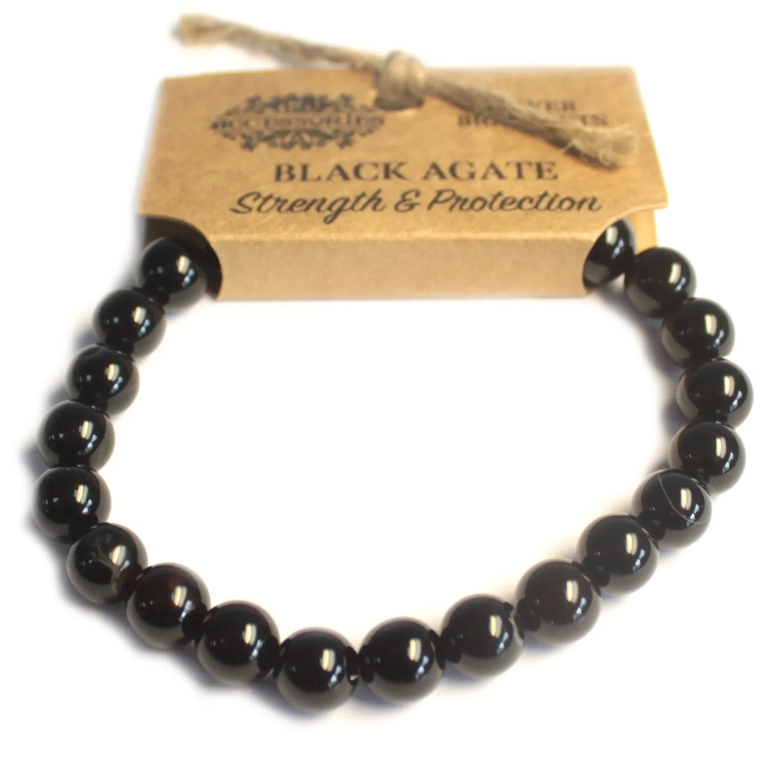 Shop the Powerful Black Agate Bracelet - Enhance Protection, Success, and Courage | Ancient Wisdom