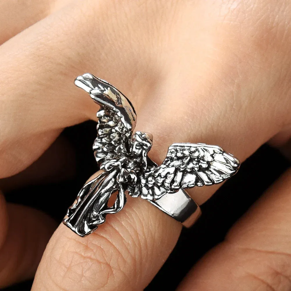 Silver Angel Ring