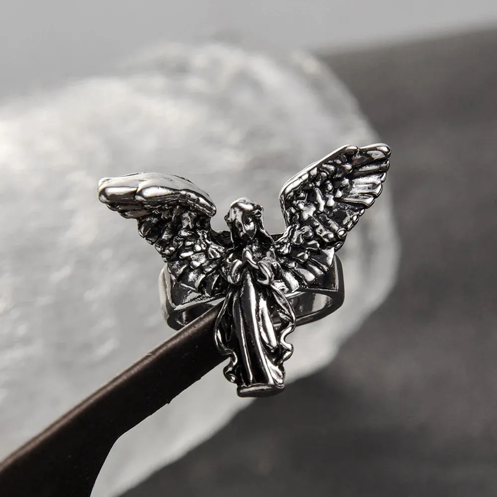 Silver Angel Ring