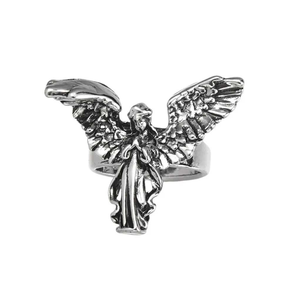 Silver Angel Ring