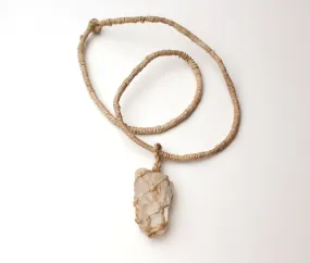 Stone Age Tribal Arrowhead Healing Stone Pendant