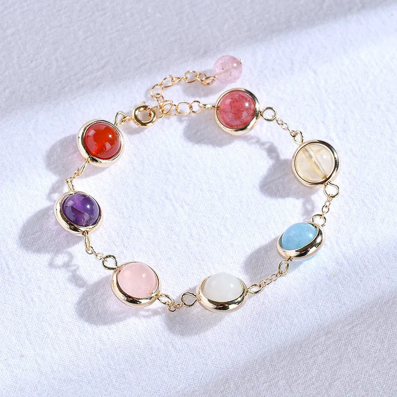 Sweet Sen Crystal Bracelet: Sterling Silver Korean Design