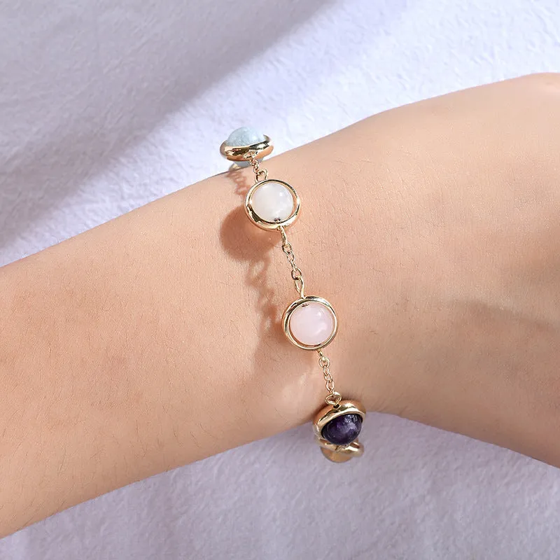 Sweet Sen Crystal Bracelet: Sterling Silver Korean Design