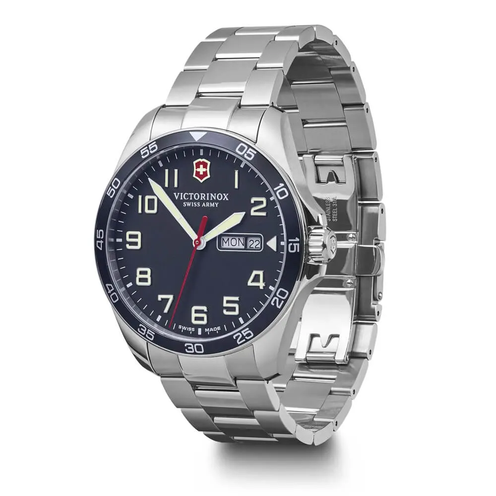 Swiss Army Fieldforce Blue Dial Stainless Steel Men's Watch 241851