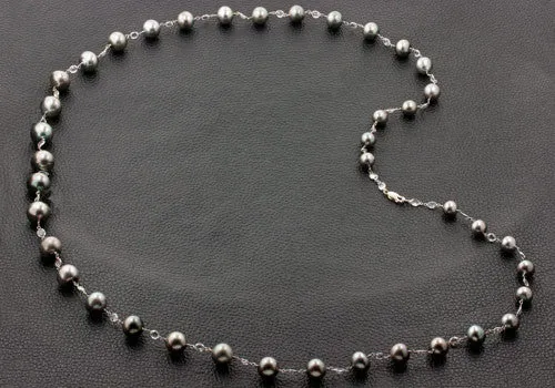 Tahitian Pearl & Moonstone Necklace