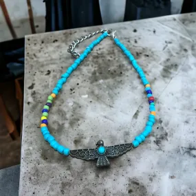 Thunderbird Copper Serape Choker