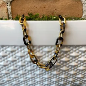 Tortoise Shell Link Necklace