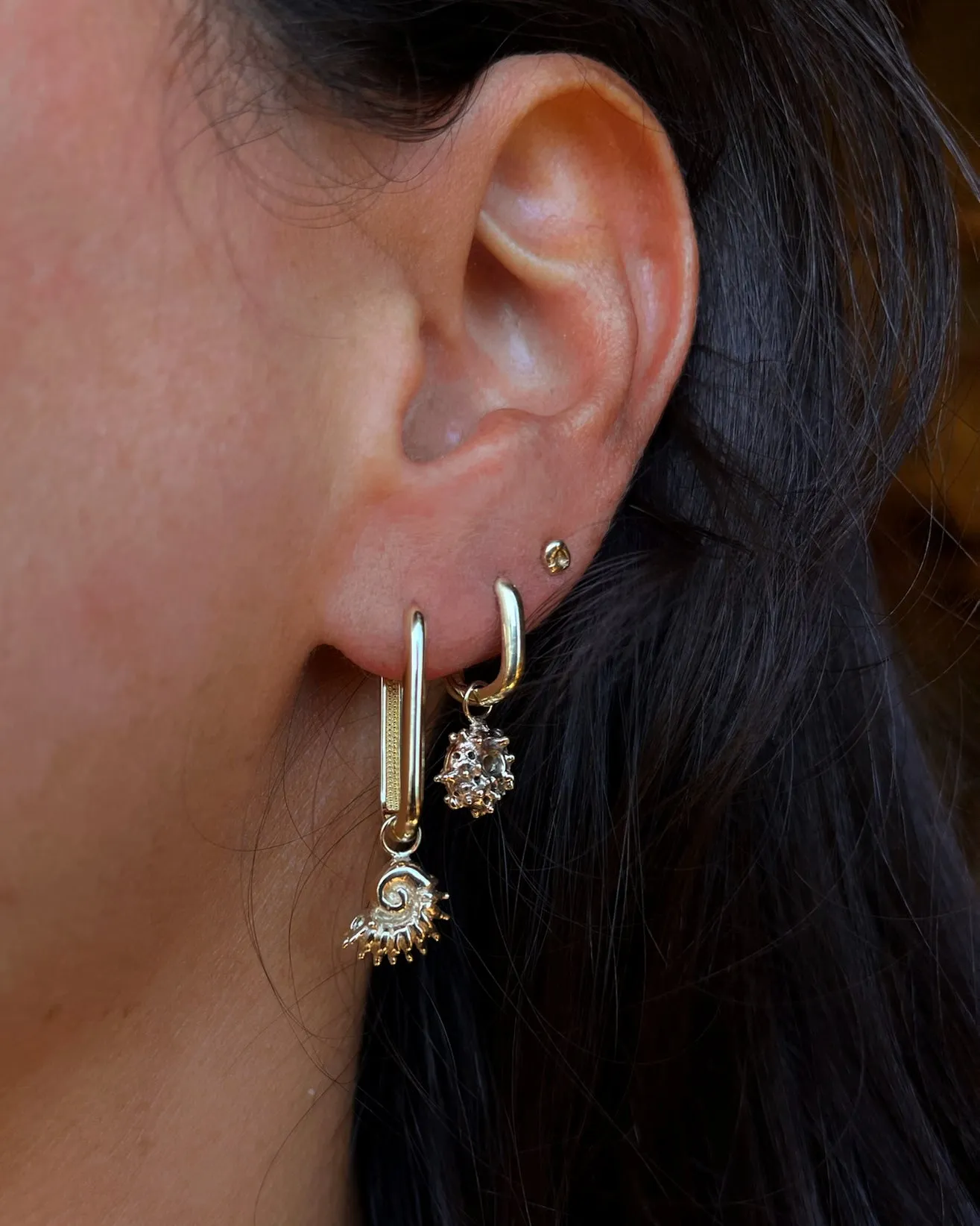 Urchin Earring | Gold