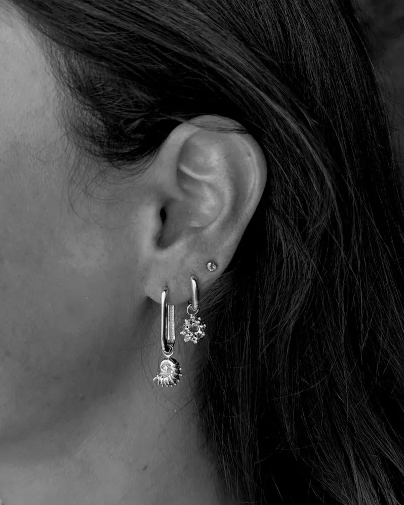 Urchin Earring | Silver