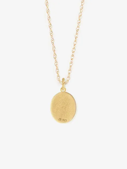 Wanderlust Life Gold Chain Pendant Necklace - Moonstone Navicella