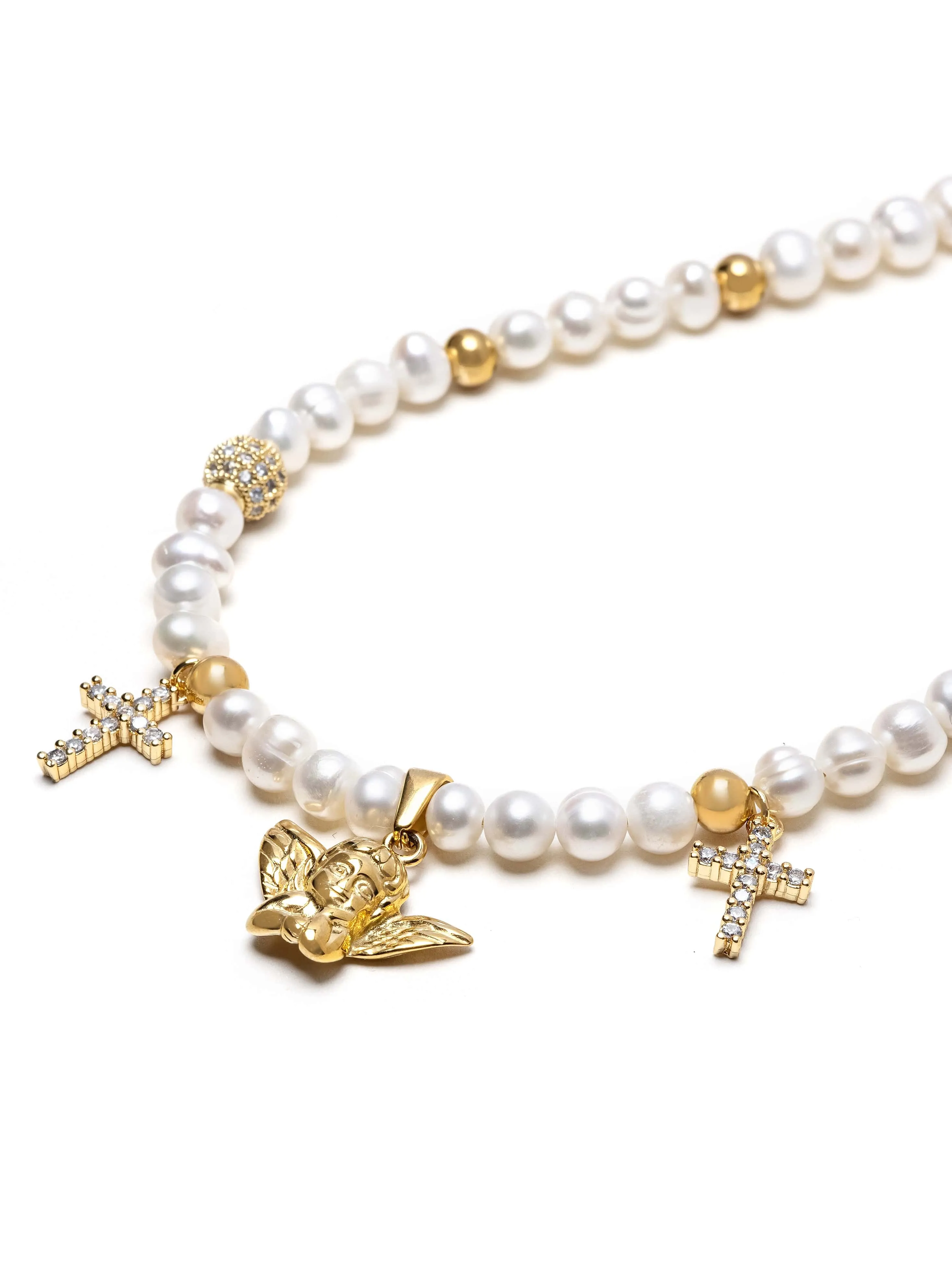 Women's Angel Pearl Choker