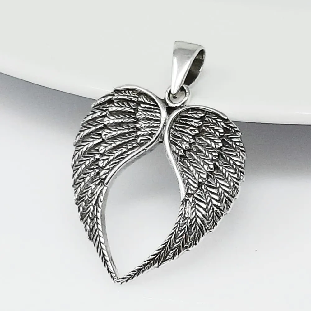 Women's Silver Pendant | 925 Sterling Silver Angel Wings Pendant